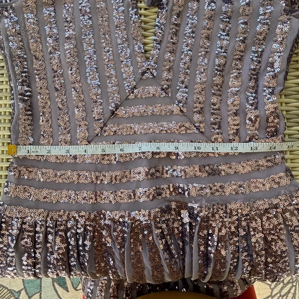 Anthropologie purple sequin